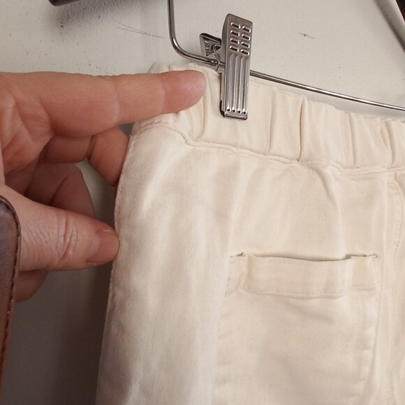 OAK + FORT  white stretch denim wide leg pants - Picture 10 of 10